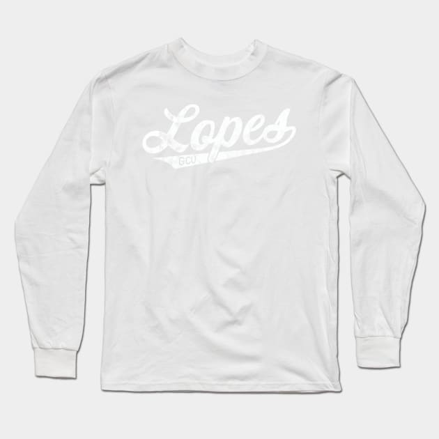 Celebrate the Lopes with this unique vintage script design Long Sleeve T-Shirt by MalmoDesigns